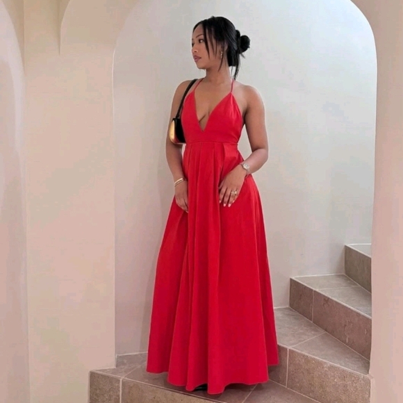 Zara ZW Collection Open Back Long Dress - Picture 6 of 8